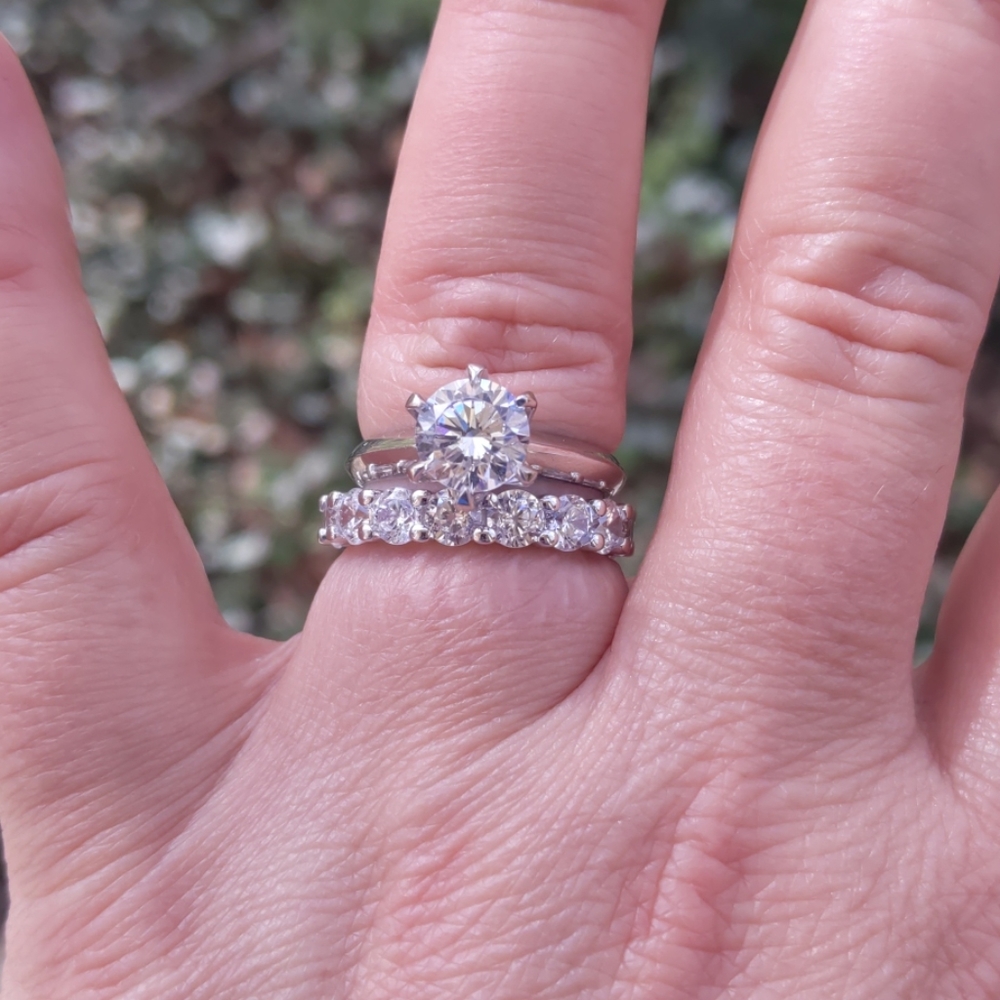 *sold* Diamond wedding set